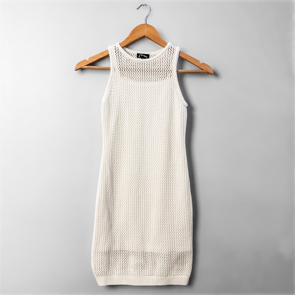 Art Class Off White Sleeveless Knit Dress, Size Girls M 7/8